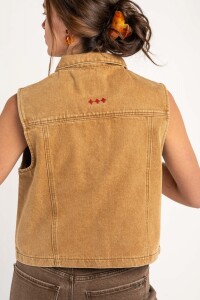 Chaleco Lavado Camel