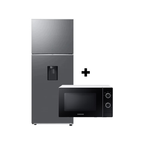 Heladera Samsung 384L No Frost Top Mount Plata con SmartThings y AI Energy RT38DG6730S9 + Microondas MS20 de regalo Heladera Samsung 384L No Frost Top Mount Plata con SmartThings y AI Energy RT38DG6730S9 + Microondas MS20 de regalo