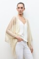 Ruana tejida lurex crudo
