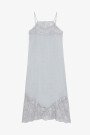VESTIDO ENCAJE Gris