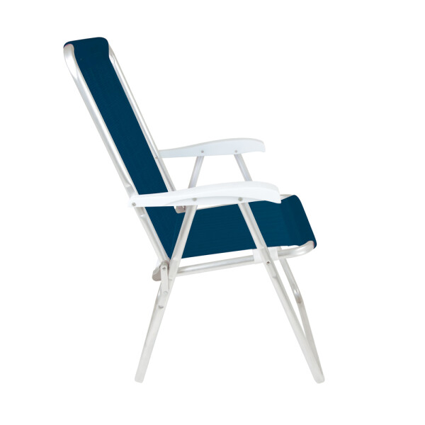 SILLA ALTA CONFORTO ALUMINIO SANNET AZUL MARINO AZUL