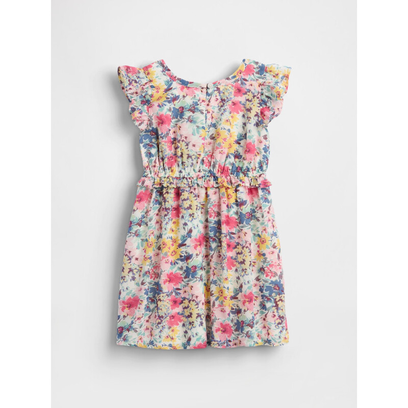SL KEY FLORAL SMOCK RFL DRESS IVORY FROST FLORAL