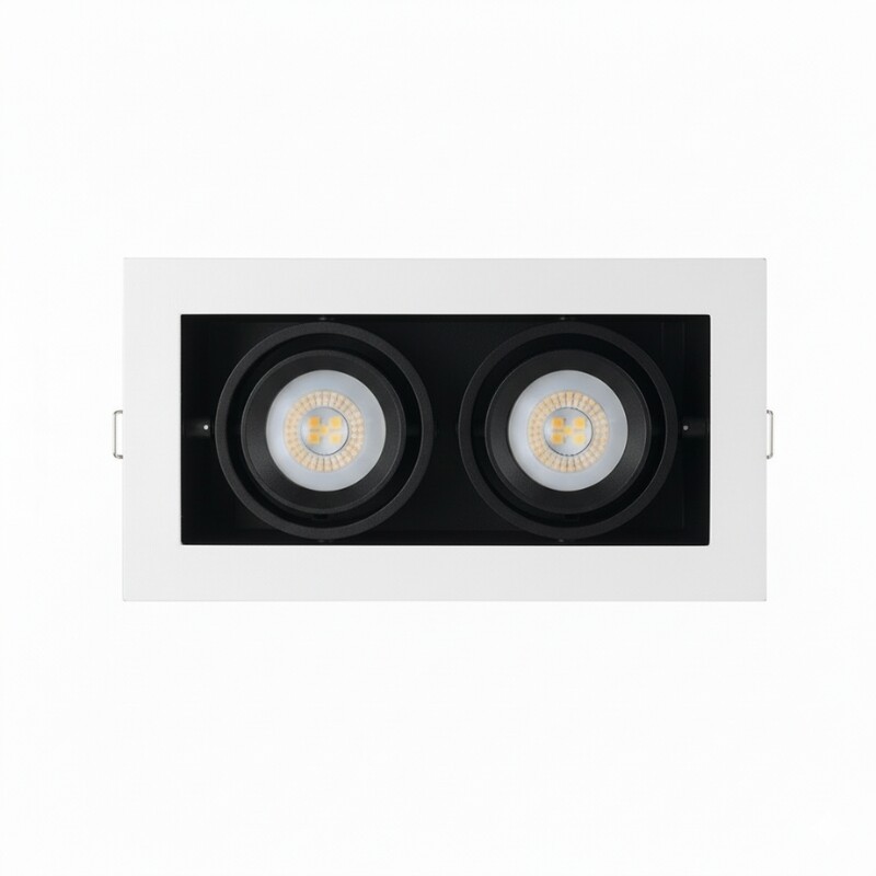 Luminaria de techo Downlight Lux Cube Doble Luminaria de Techo Downlight Lux Cube Doble