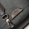 Morral Nina en cuero graneado Negro