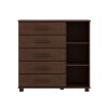 Cómoda Finestra 5 Cajones 1 Puerta Café 2251WN OURO Cómoda Finestra 5 Cajones 1 Puerta Café 2251WN OURO