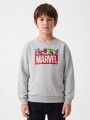 BUZO MARVEL GRIS MELANGE M