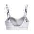 UA Infinity Mid 2.0 Bra-GRN WHT-100