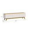 Rack para TV - Classic 1.8 Linea Manhattan - Blanco Rack para TV - Classic 1.8 Linea Manhattan - Blanco