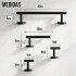 Set Accesorios De Baño Juego De 4 Piezas De Acero Inoxidable Percha Organizador Imback Color Negro Set Accesorios De Baño Juego De 4 Piezas De Acero Inoxidable Percha Organizador Imback Color Negro