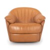 Butaca Giratoria 100% Cuero - Paris Camel