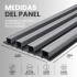 Pack x50 Wpc Simil Madera Wall Panel Lambrin 2.90x16.7 Gris negro 1