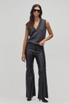 Pantalón Jade en Cuero de oveja Negro