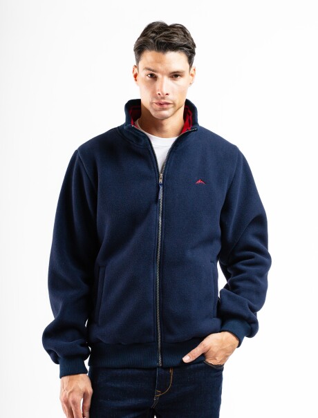 Campera de Polar Argentina Marino/Rojo