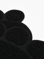 ALFOMBRA HUELLA SET X 2 NEGRO
