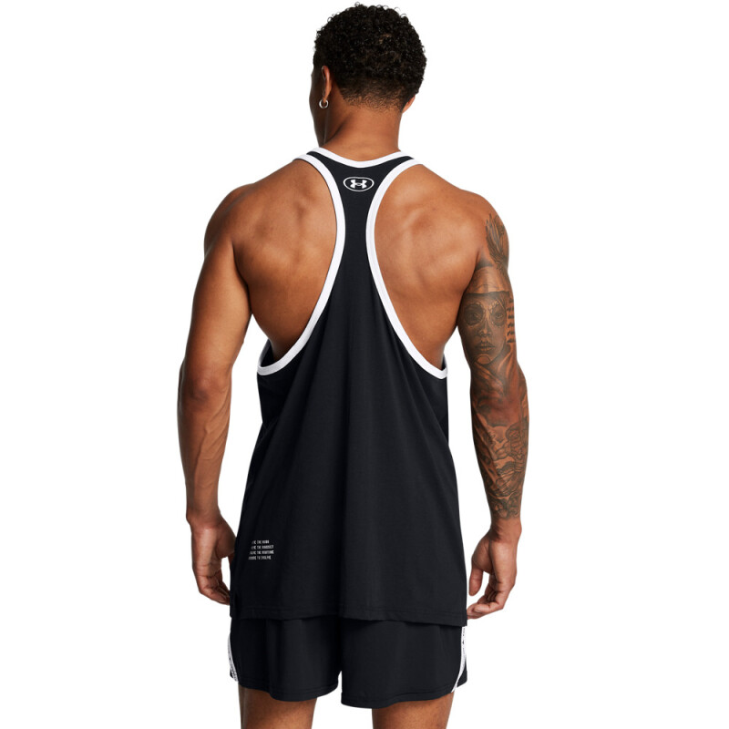 UA Pjt Rck Racer Tank BOH-PPL BLK-001
