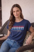 Remera PARAGUAY. Azul Marino.