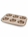 ASADERA PARA MUFFINS DORADO