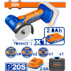 MINI AMOLADORA A BATERIA 3PULG 20V+BAT+CARGADOR+ACCESORIOS+VALIJA WADFOW MINI AMOLADORA A BATERIA 3PULG 20V+BAT+CARGADOR+ACCESORIOS+VALIJA WADFOW