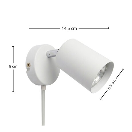 ARTEFACTO BOLD DE ADOSAR ORIENTABLE Luminaria de Pared Bold Blanco