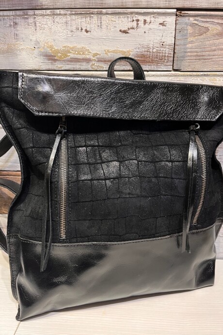 Mochila Zip Negro King