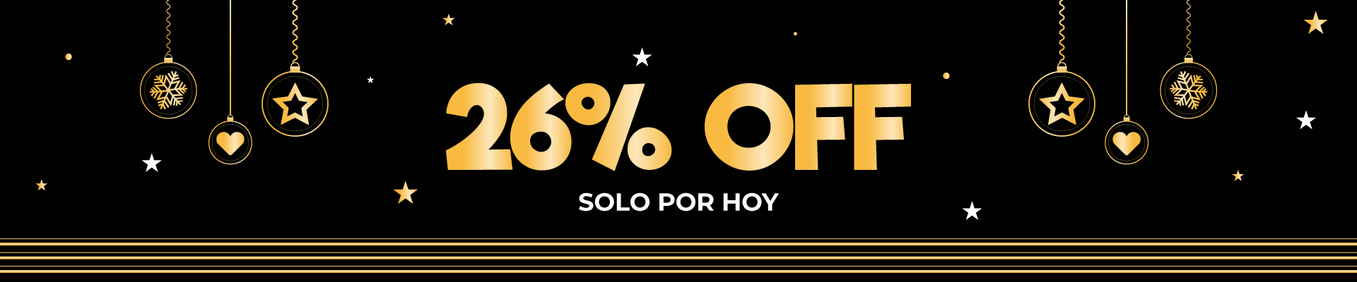 Solo por HOY 26% OFF