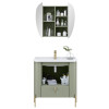 MUEBLE DE BAÑO ARRAIAL 80CM CON BOTIQUIN COLOR VERDE Mueble De Baño Arraial 80cm Con Botiquin Color Verde