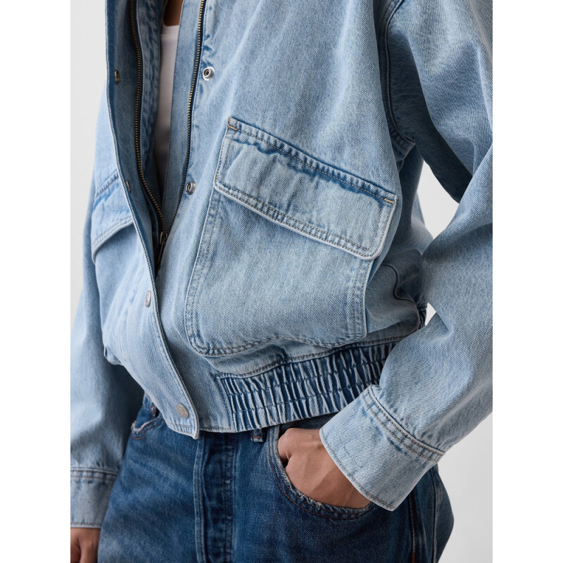 FZ OS BOMBER - LIGHT LIGHT WASH