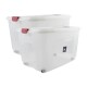 Set x2 Cajas organizadora 120lt TRANSPARENTE