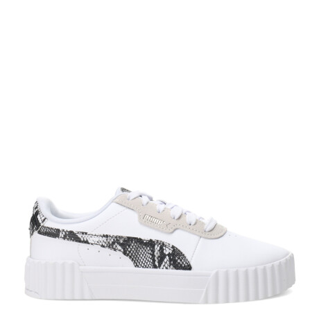 Championes de Mujer Puma Blanco - Negro - Gris