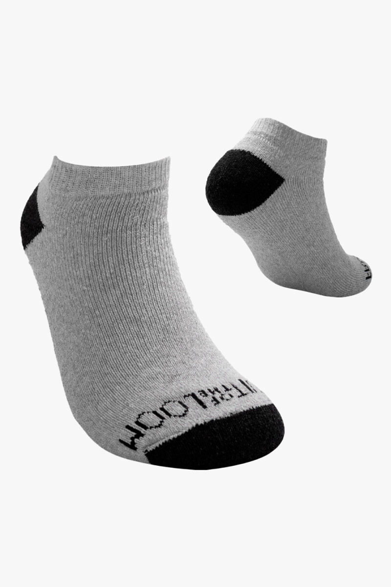 Pack x5 Medias afelpadas sin caña para caballero GRIS MELANGE