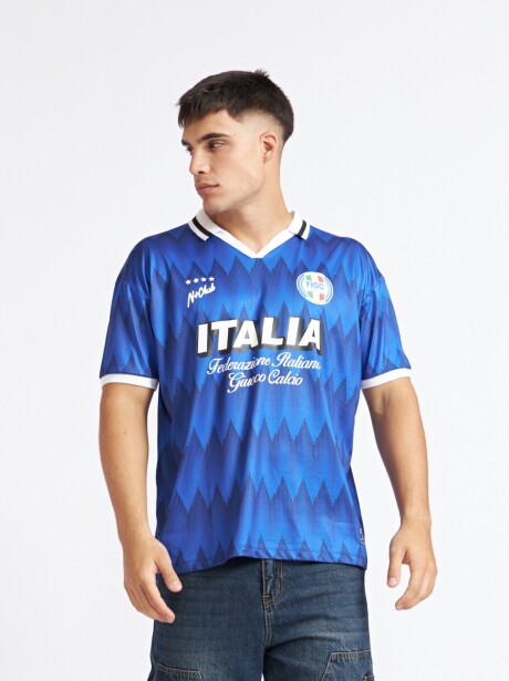 REMERA ITALIA AZUL