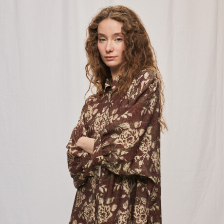 CAMISA ROSSI Marron