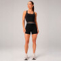 Short Seamless Scrunch Short 4 Mujer Black/classic White Fabletics