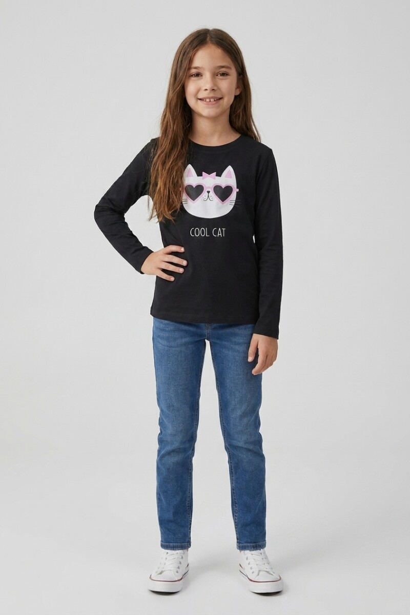Camiseta manga larga NEGRO