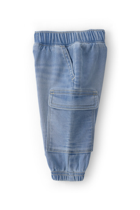 Pantalón jean cargo Sin color