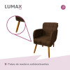 Sillon Lumax Poltrona Maya Marron