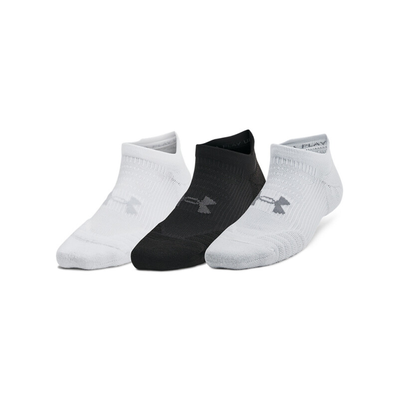 Womens UA Play Up 3pk NS Tab-GRY GRY-014