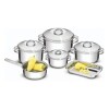 Batería De Cocina Solar 6 piezas Acero Inoxidable - 65500/000 - Tramontina Batería De Cocina Solar 6 piezas Acero Inoxidable - 65500/000 - Tramontina