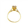 Anillo Solitario-Oro bajo-Piedra Zirconia-AN8064 conpiedra