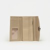 Billetera The Circle en cuero graneado Taupe