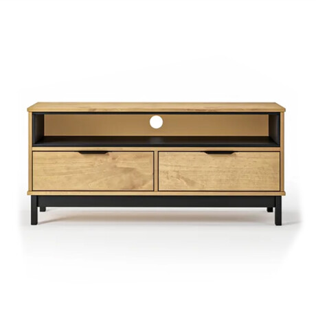 RACK APARADOR PARA TV O AUDIO EN MADERA MACIZA - 2 CAJONES RACK APARADOR PARA TV O AUDIO EN MADERA MACIZA - 2 CAJONES