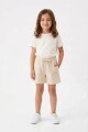 Short en terry con bolsillos CRUDO