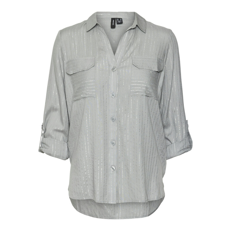 VMBUMPY LS GLITTER SHIRT WVN GA NOOS CORE-12 1 Griffin/Stripes Silver