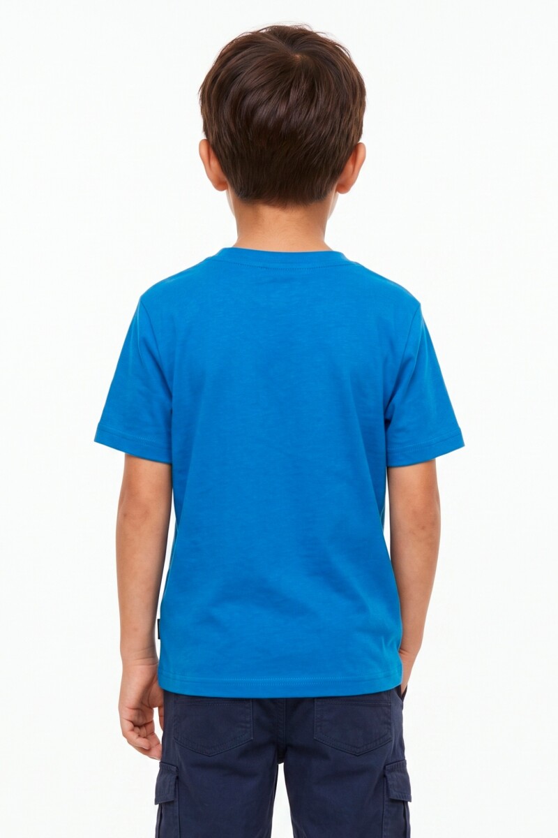 Remera m/c niño STITCH AZUL