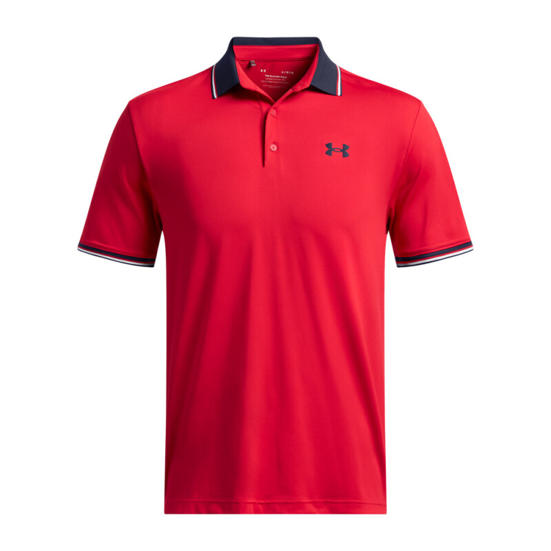 UA Playoff 3.0 Rib Polo-RED RED-600