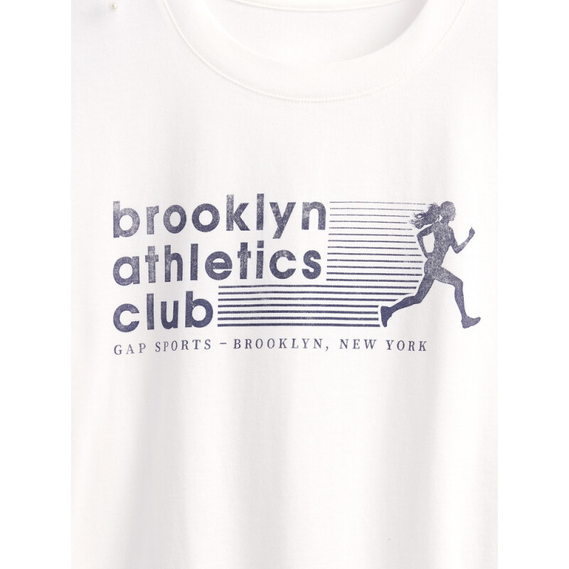 GRAPHICS - SS EDITOR TEE BK ATHLETICS CLUB NEW OFF WHITE