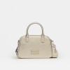 Cartera de mano New Penny en efecto cuero saffiano Metalizado