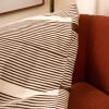 Manta para sillón y cama con diseños semicírculo marrón 180 x 300 cm