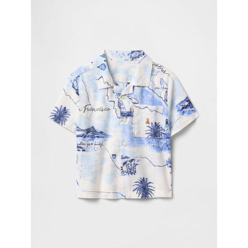 SS LINEN TOP SP25 SHIRTING BLUE V2