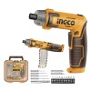 Atornillador Flexible Ingco 8V + Accesorios + Valija Atornillador Flexible Ingco 8V + Accesorios + Valija